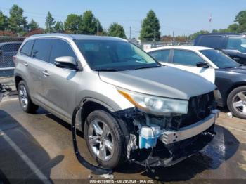  Salvage Toyota Highlander