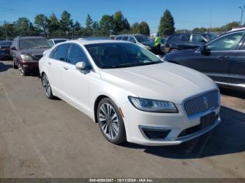  Salvage Lincoln MKZ Hybrid