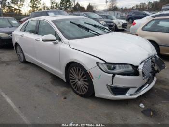  Salvage Lincoln MKZ