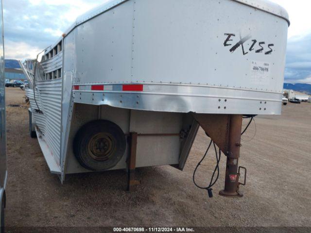  Salvage Exxiss Aluminum Trai Livestock Trailer