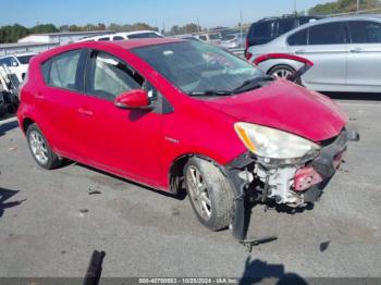  Salvage Toyota Prius c