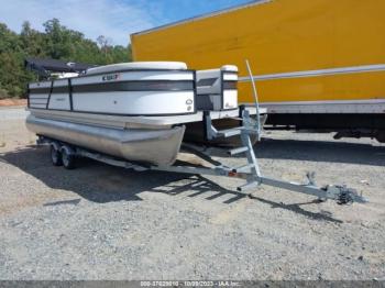 Salvage Crest Iii Lx 220 Classic Pontoon & 