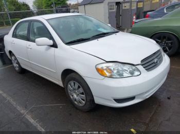  Salvage Toyota Corolla