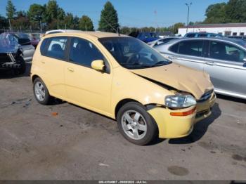  Salvage Chevrolet Aveo