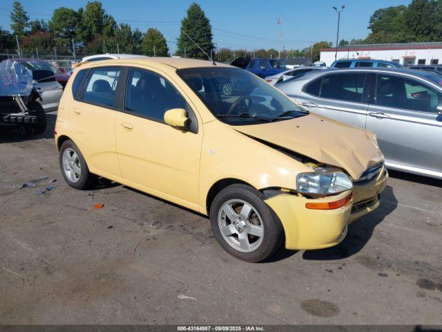  Salvage Chevrolet Aveo
