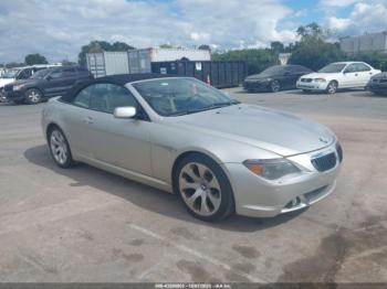  Salvage BMW 6 Series