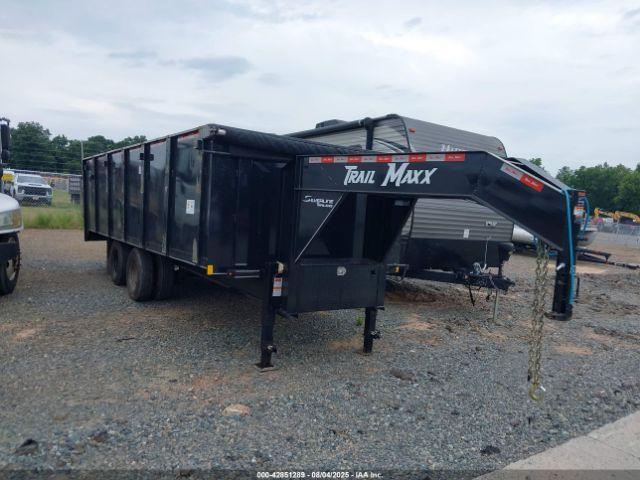  Salvage Trailmaxx Gooseneck Dump Trailer