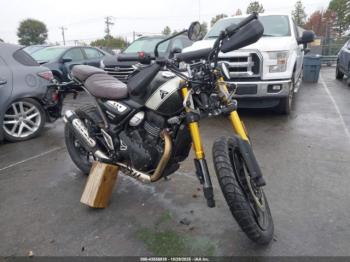  Salvage Triumph Motorcycle Scrambler