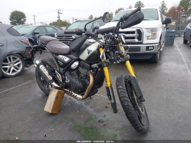  Salvage Triumph Motorcycle Scrambler