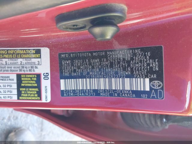 Toyota Corolla Le Image 15