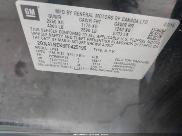 Chevrolet Equinox 1lt Image 7