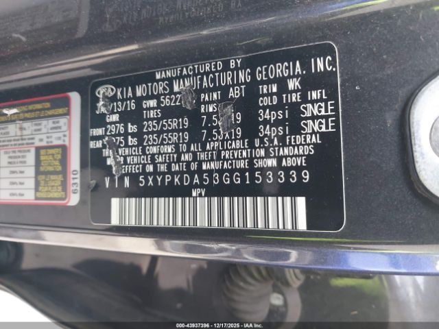 Kia Sorento 3.3l Sxl Image 5