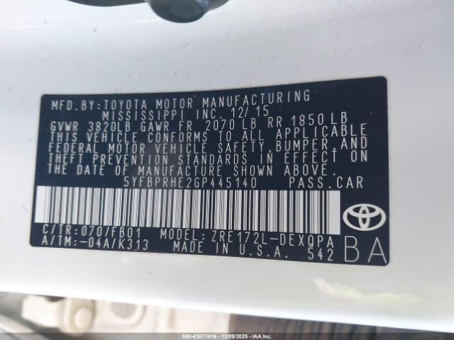 Toyota Corolla Le Eco Image 8