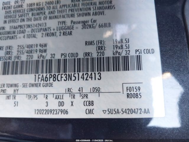 Ford Mustang Gt Premium Fastback Image 12