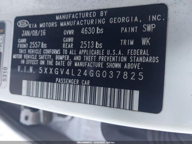 Kia Optima Sxl Turbo Image 2