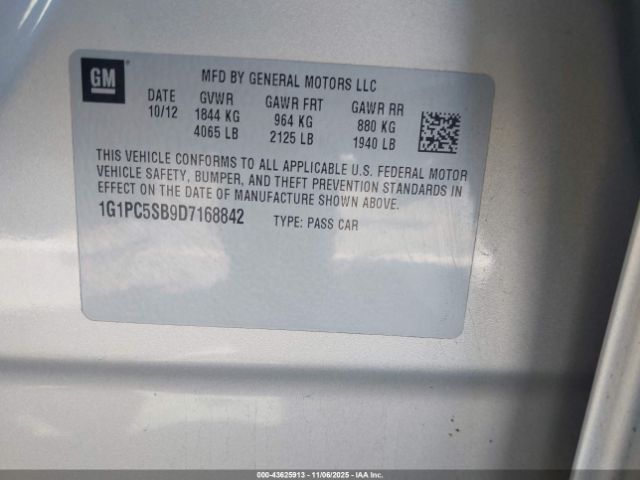 Chevrolet Cruze 1lt Auto Image 3