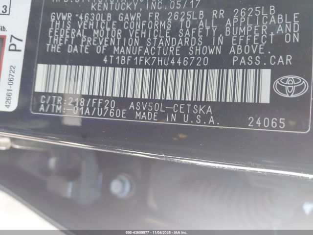 Toyota Camry Se Image 8