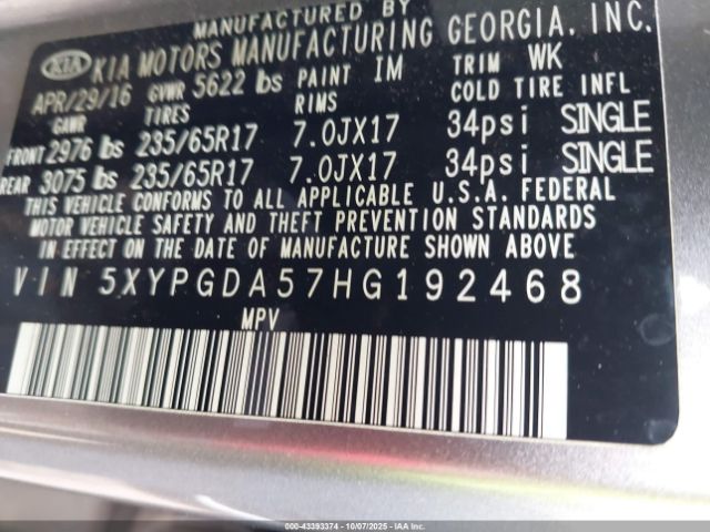 Kia Sorento 3.3l Lx Image 9