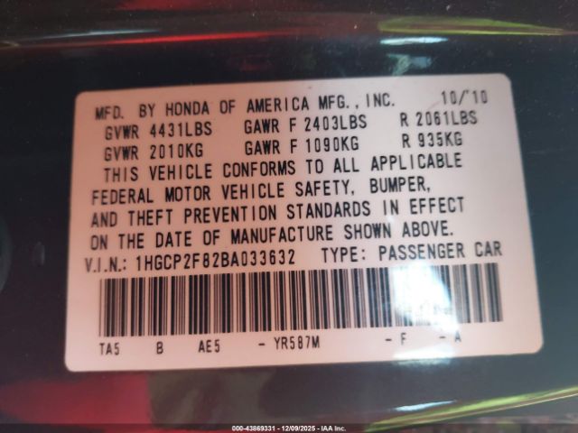 Honda Accord 2.4 Ex-l Image 7