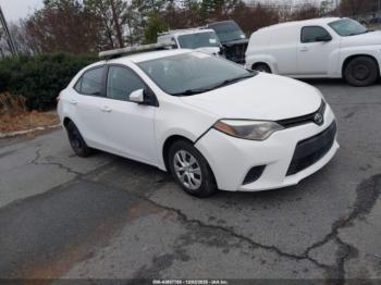  Salvage Toyota Corolla