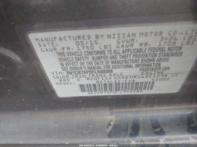 Nissan Versa 1.6 S+ Image 7