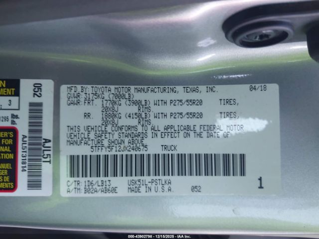 Toyota Tundra Limited 5.7l V8 Image 9