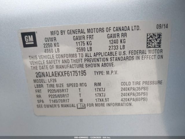 Chevrolet Equinox Ls Image 10
