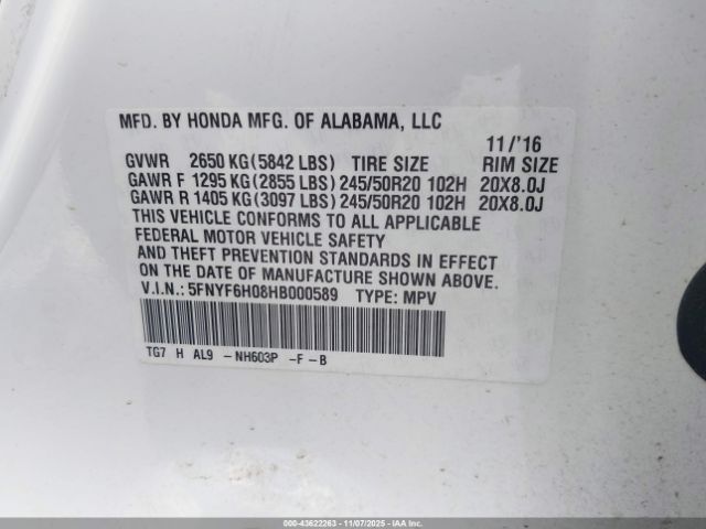 Honda Pilot Elite Image 6